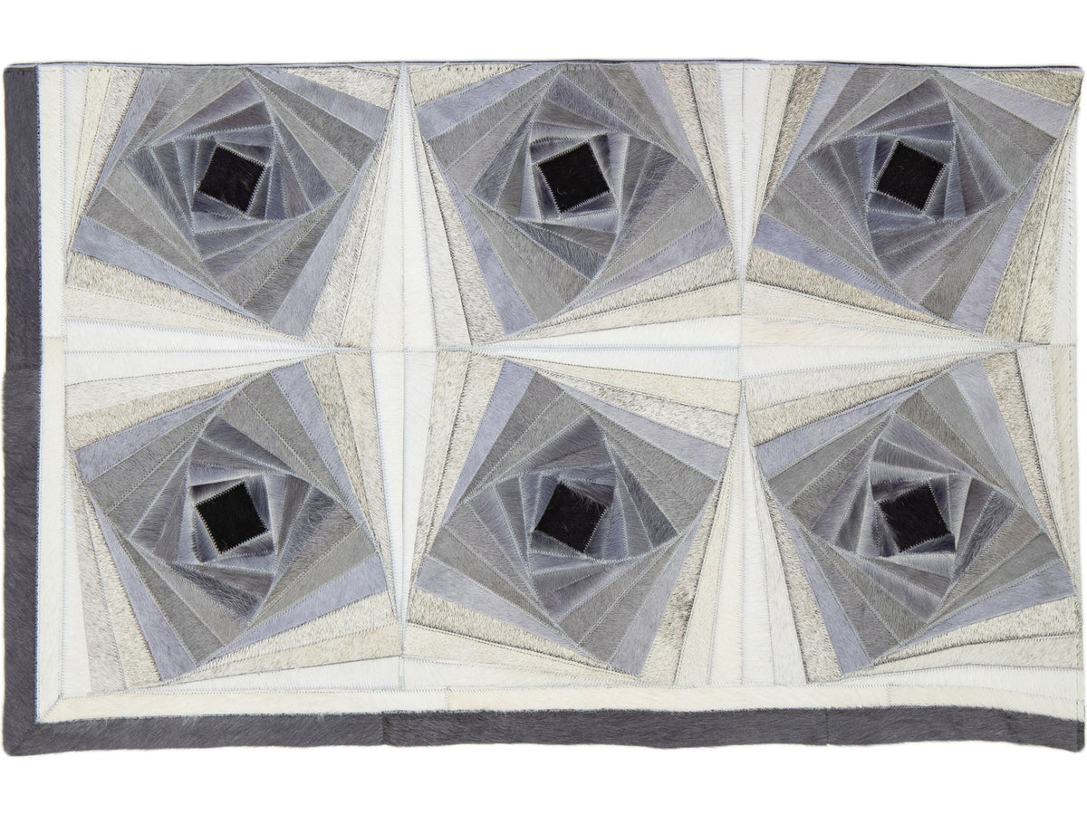 Modern Genuine Cowhide Custom Rug