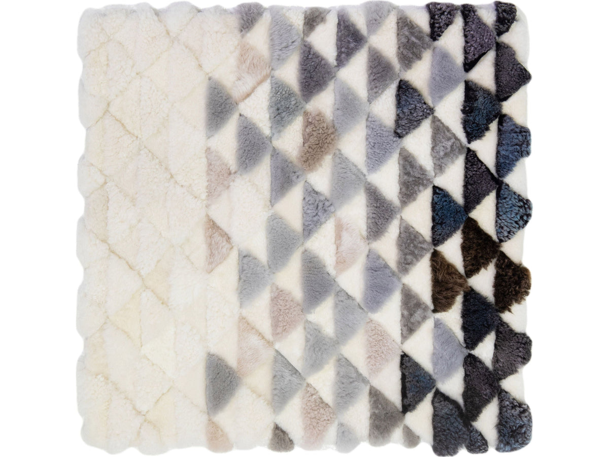 Modern Genuine Sheep Leather Custom Rug
