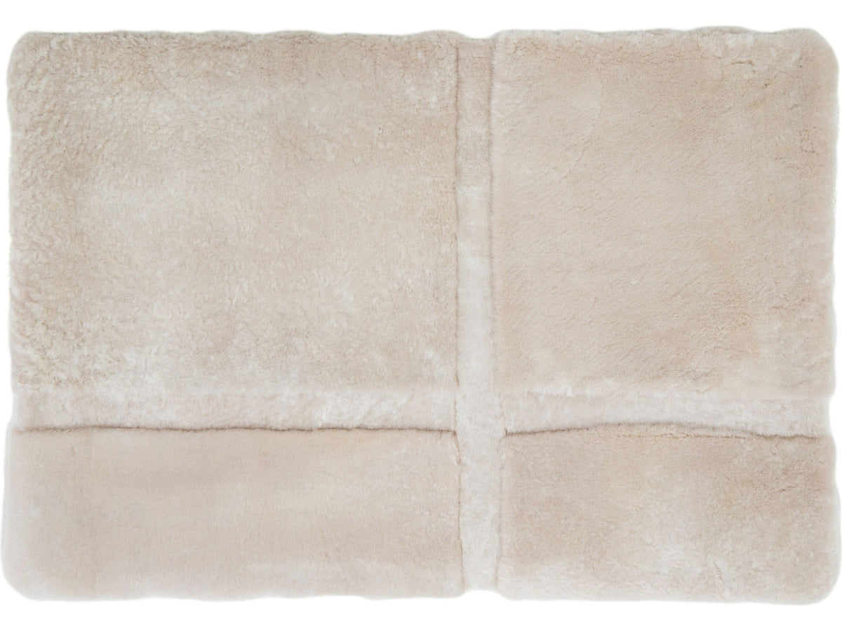 Modern Genuine Sheep Leather Custom Rug
