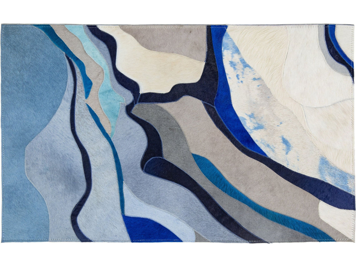 Modern Genuine Cowhide Custom Rug