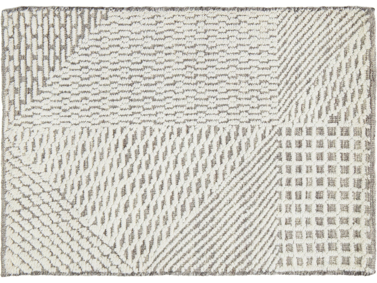 Modern Moroccan Wool Custom Rug