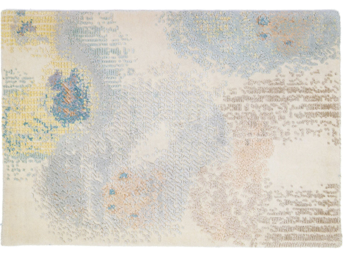 Modern Wool and Silk Custom Rug