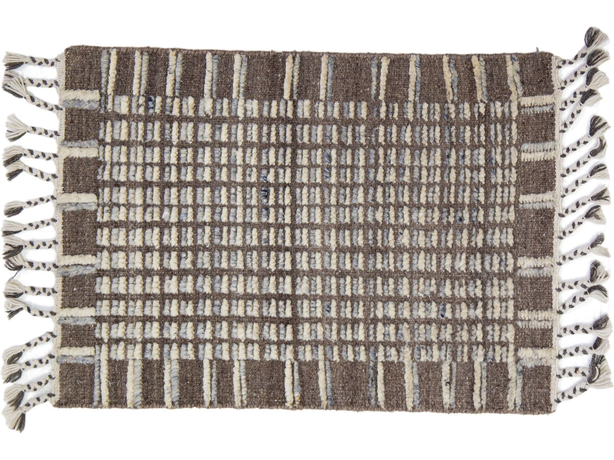 Modern Moroccan Wool Custom Rug