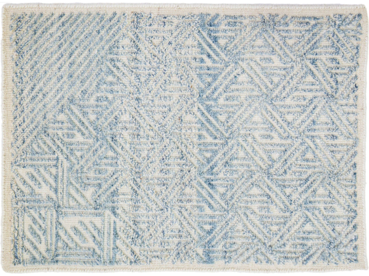 Modern Moroccan Wool Custom Rug
