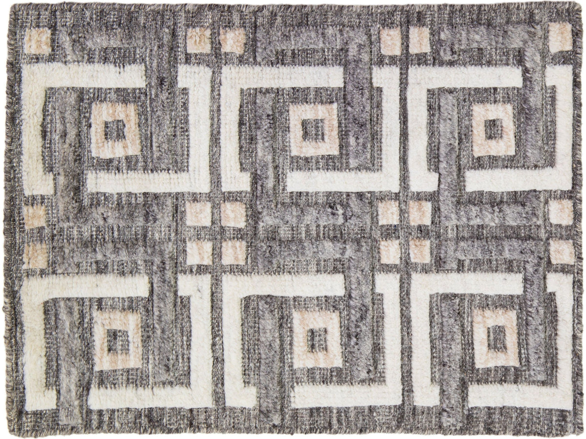 Modern Moroccan Wool Custom Rug