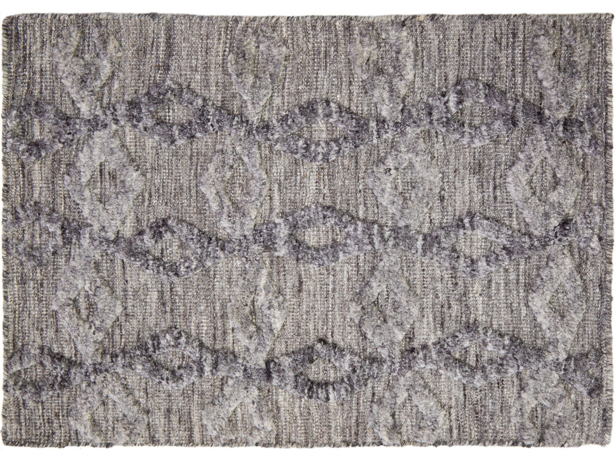 Modern Moroccan Wool Custom Rug