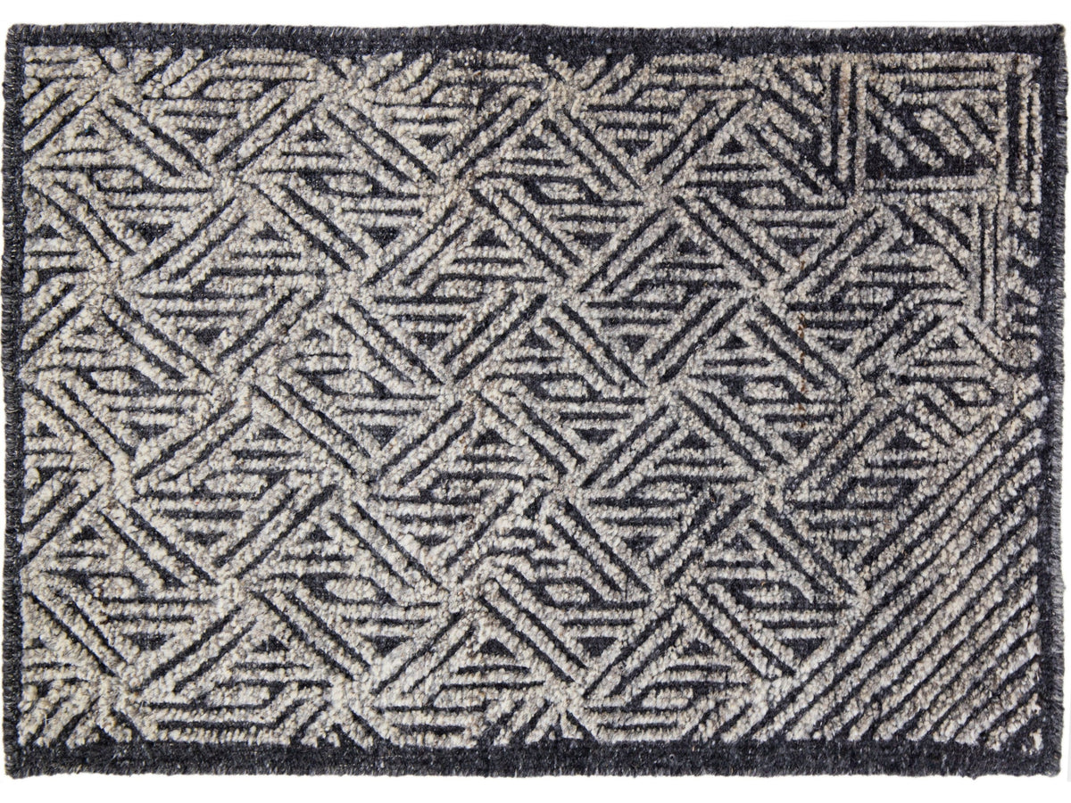 Modern Moroccan Wool Custom Rug