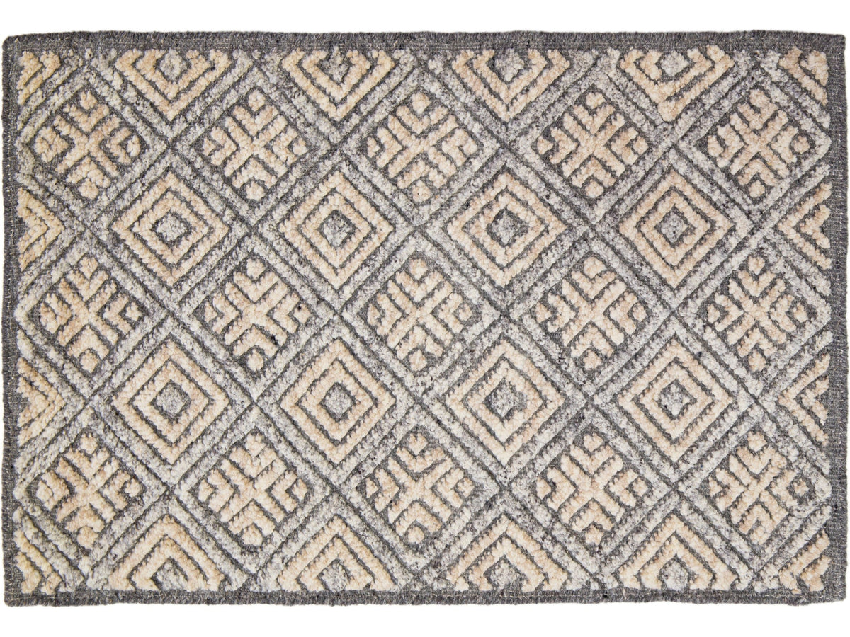Modern Moroccan Wool Custom Rug