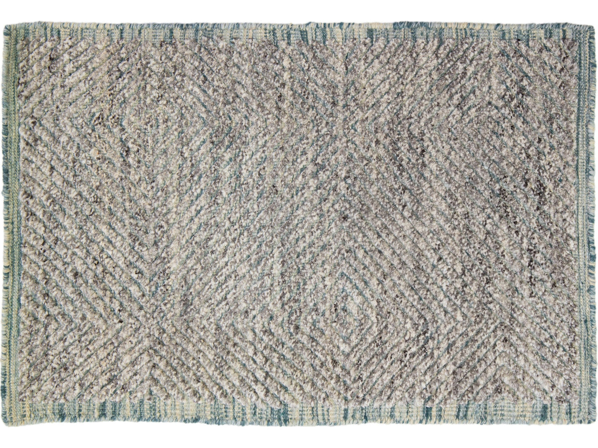 Modern Moroccan Wool Custom Rug