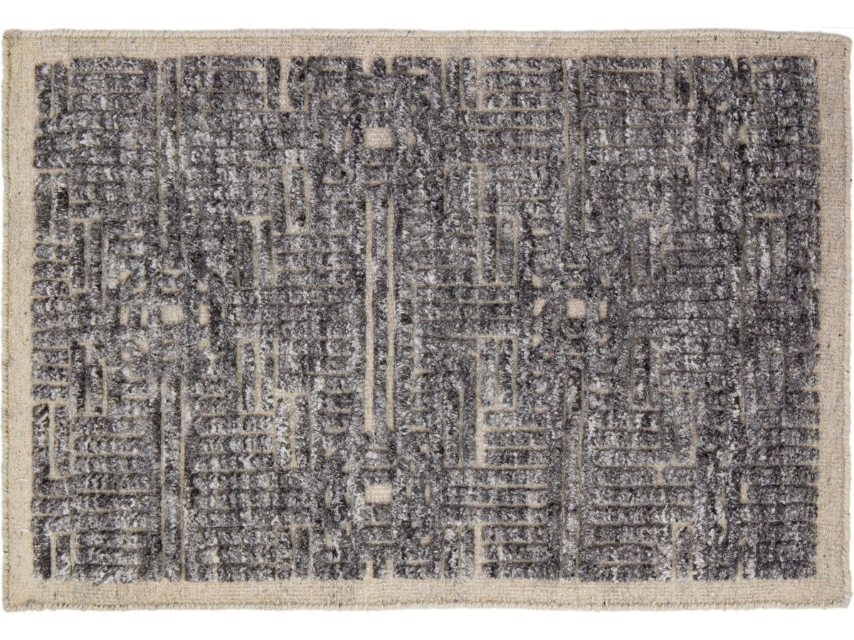 Modern Moroccan Wool Custom Rug