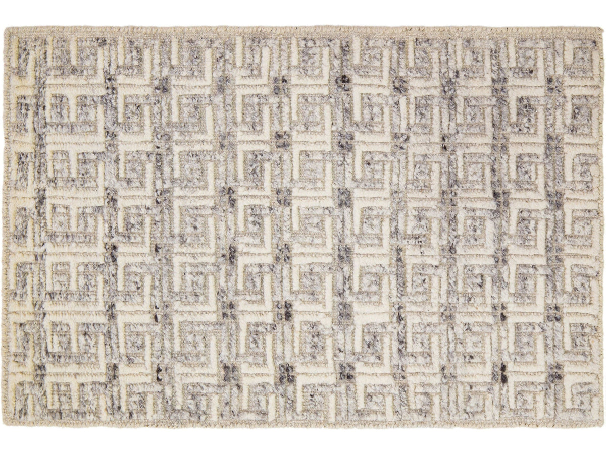 Modern Moroccan Wool Custom Rug