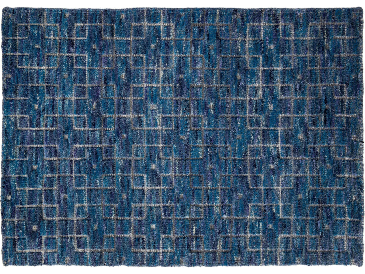 Modern Moroccan Wool Custom Rug