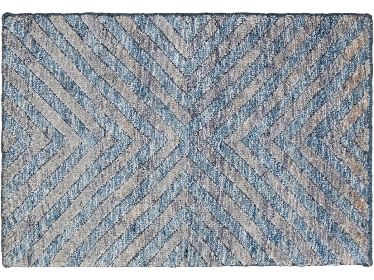 Modern Moroccan Wool Custom Rug