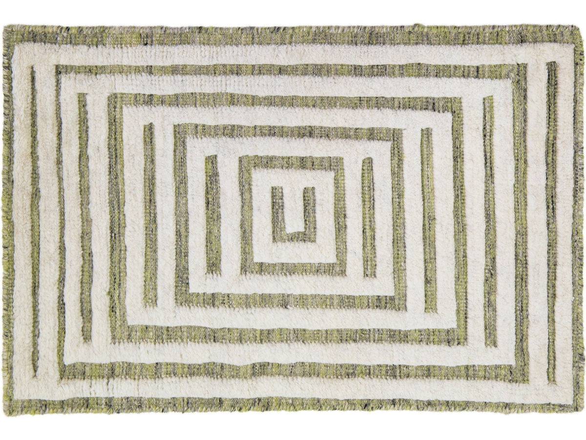 Modern Moroccan Wool Custom Rug