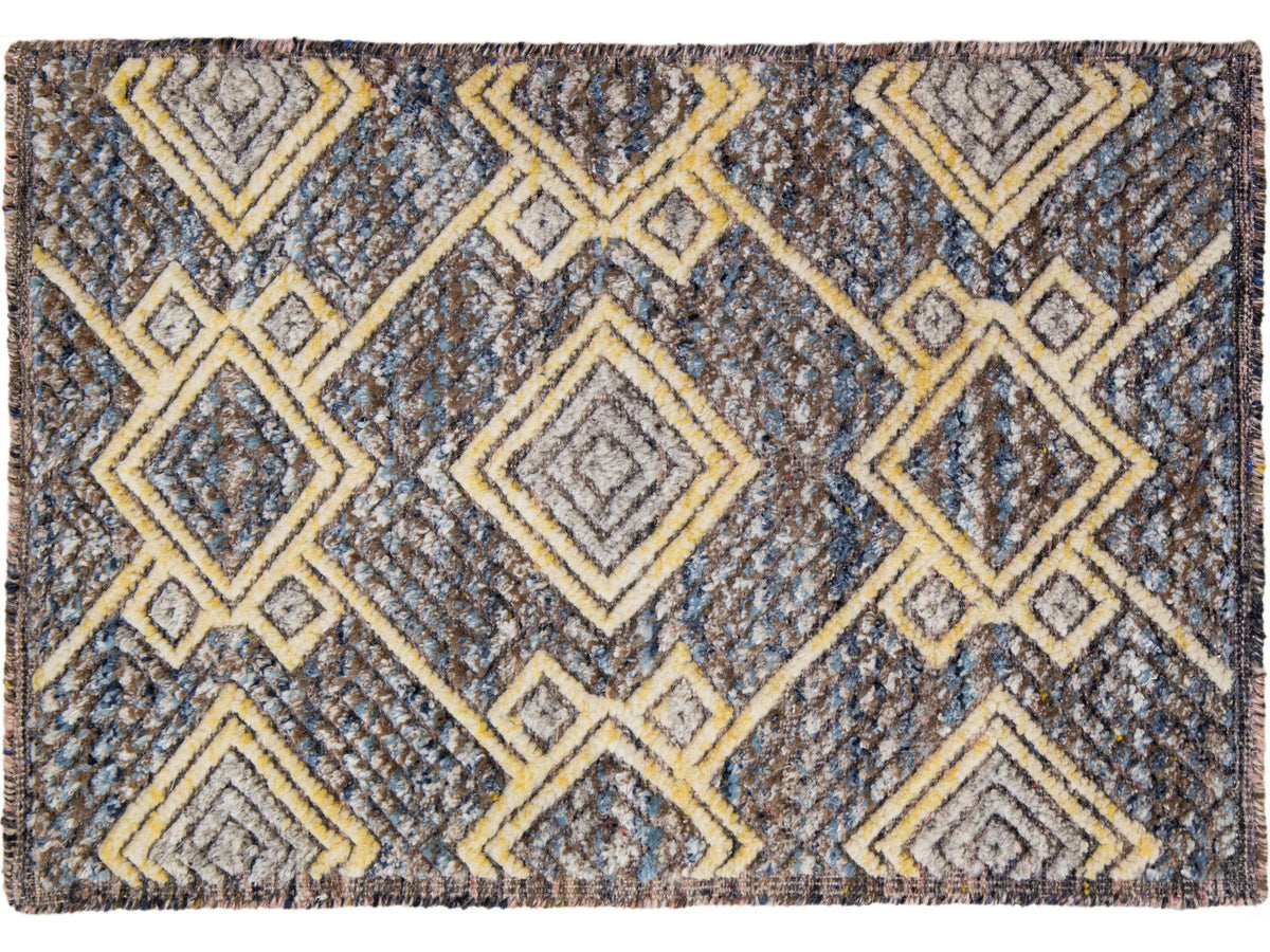 Modern Moroccan Wool Custom Rug