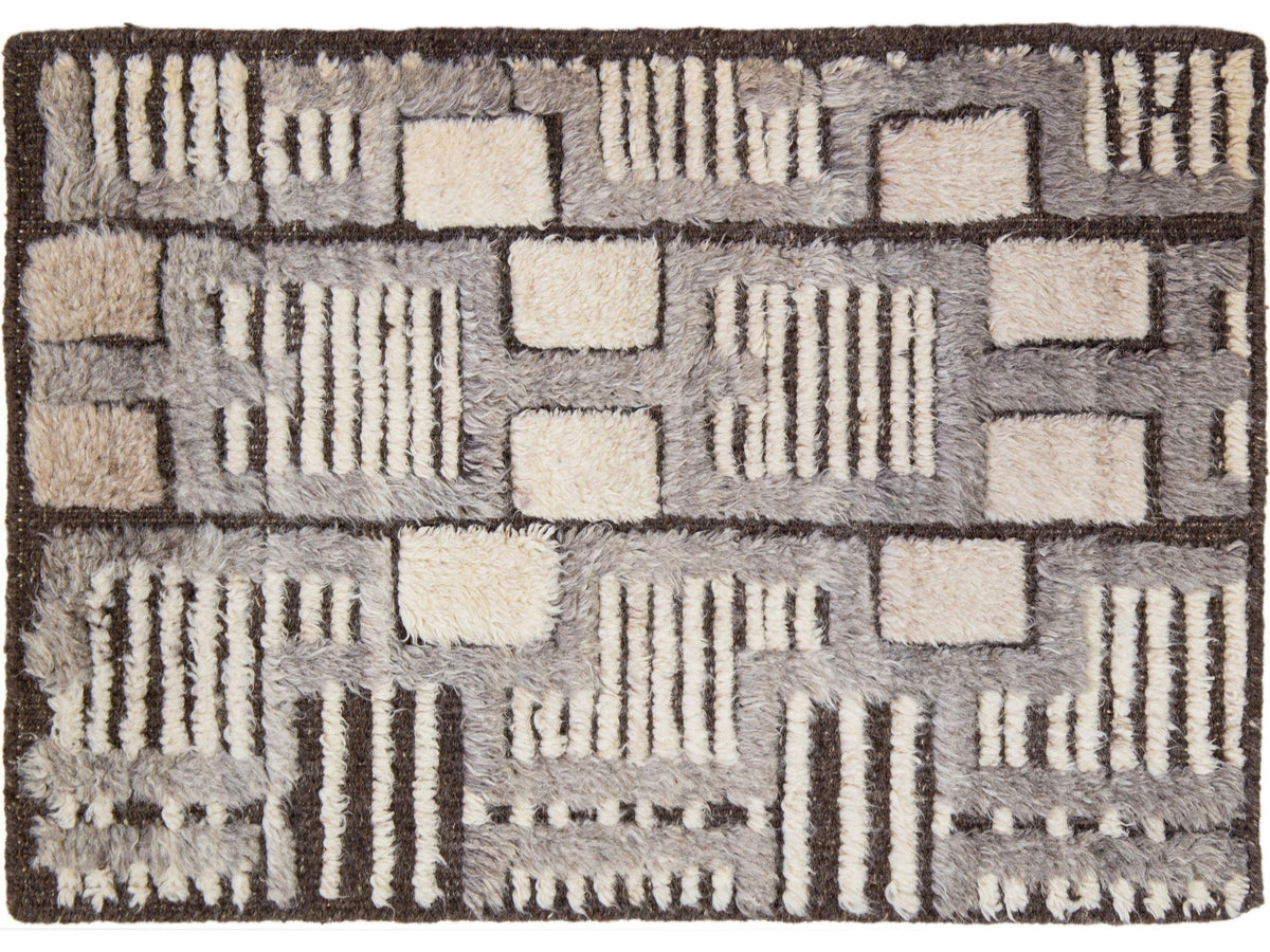 Modern Moroccan Wool Custom Rug