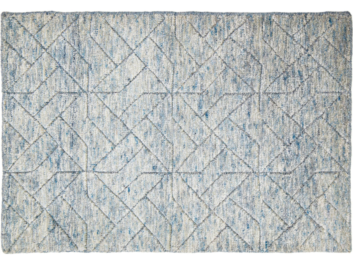 Modern Moroccan Wool Custom Rug