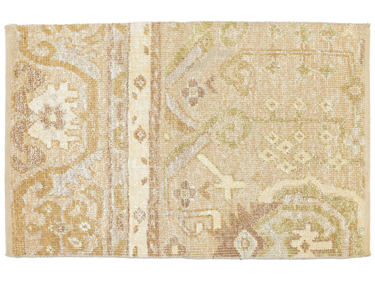 Modern Oushak Wool and Silk Custom Rug