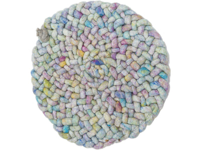 Modern Felted Wool Custom Round Rug