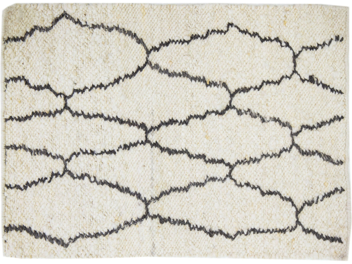 Modern Kilim Wool and Cotton Custom Rug