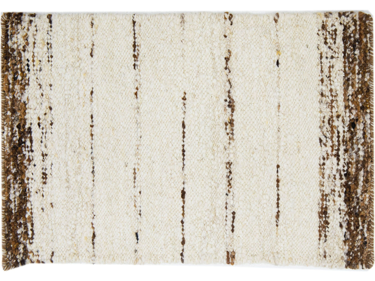 Modern Kilim Wool and Cotton Custom Rug