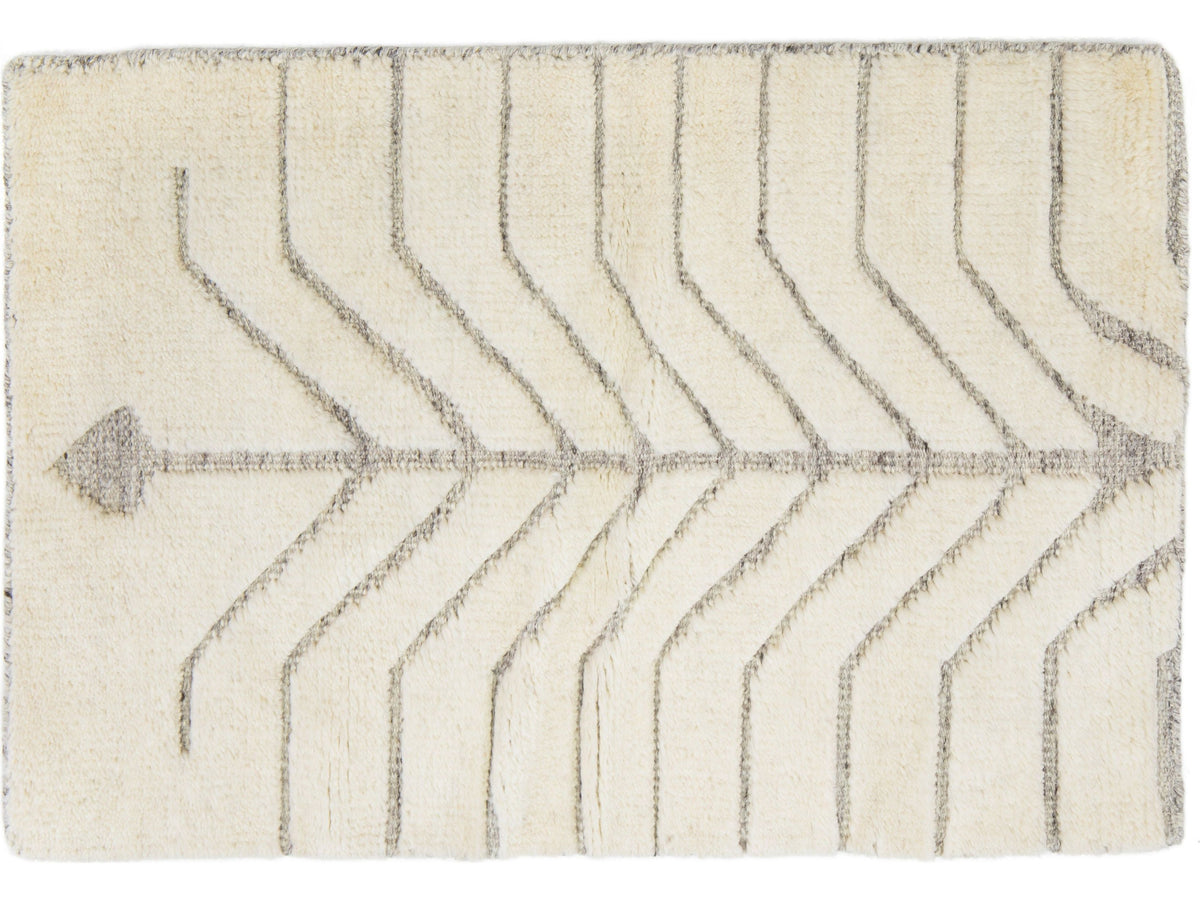 Modern Moroccan Wool Custom Rug