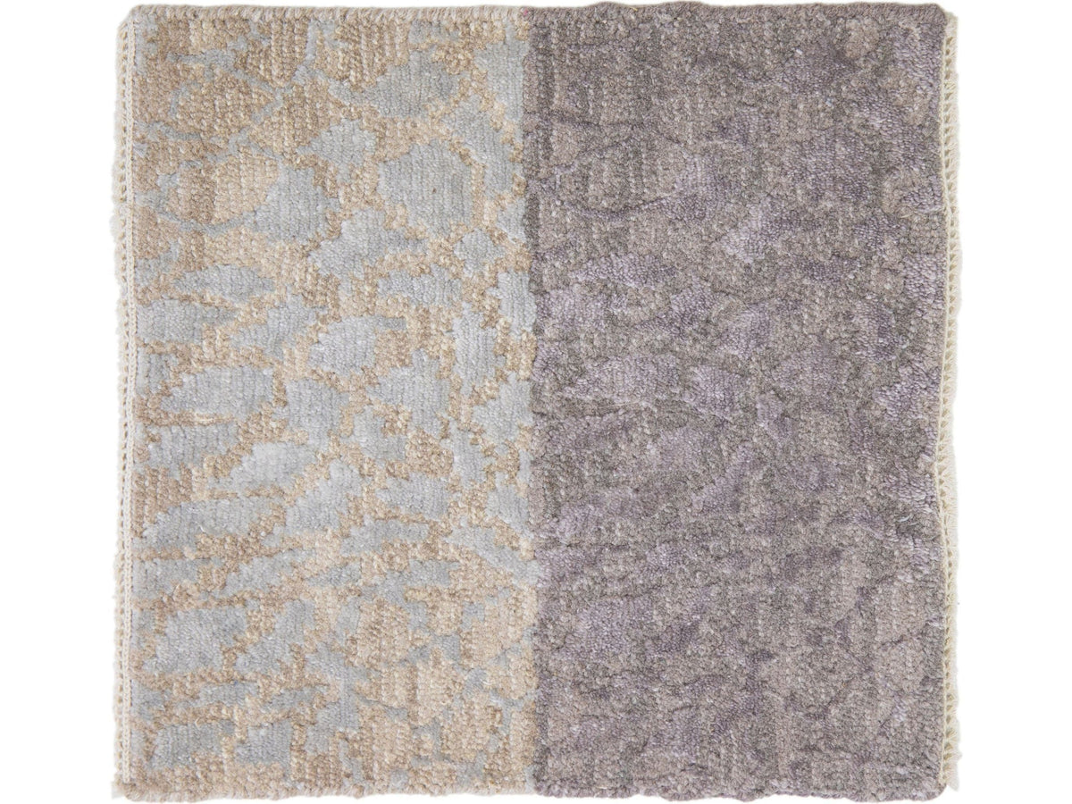 Modern Wool and Viscose Custom Rug