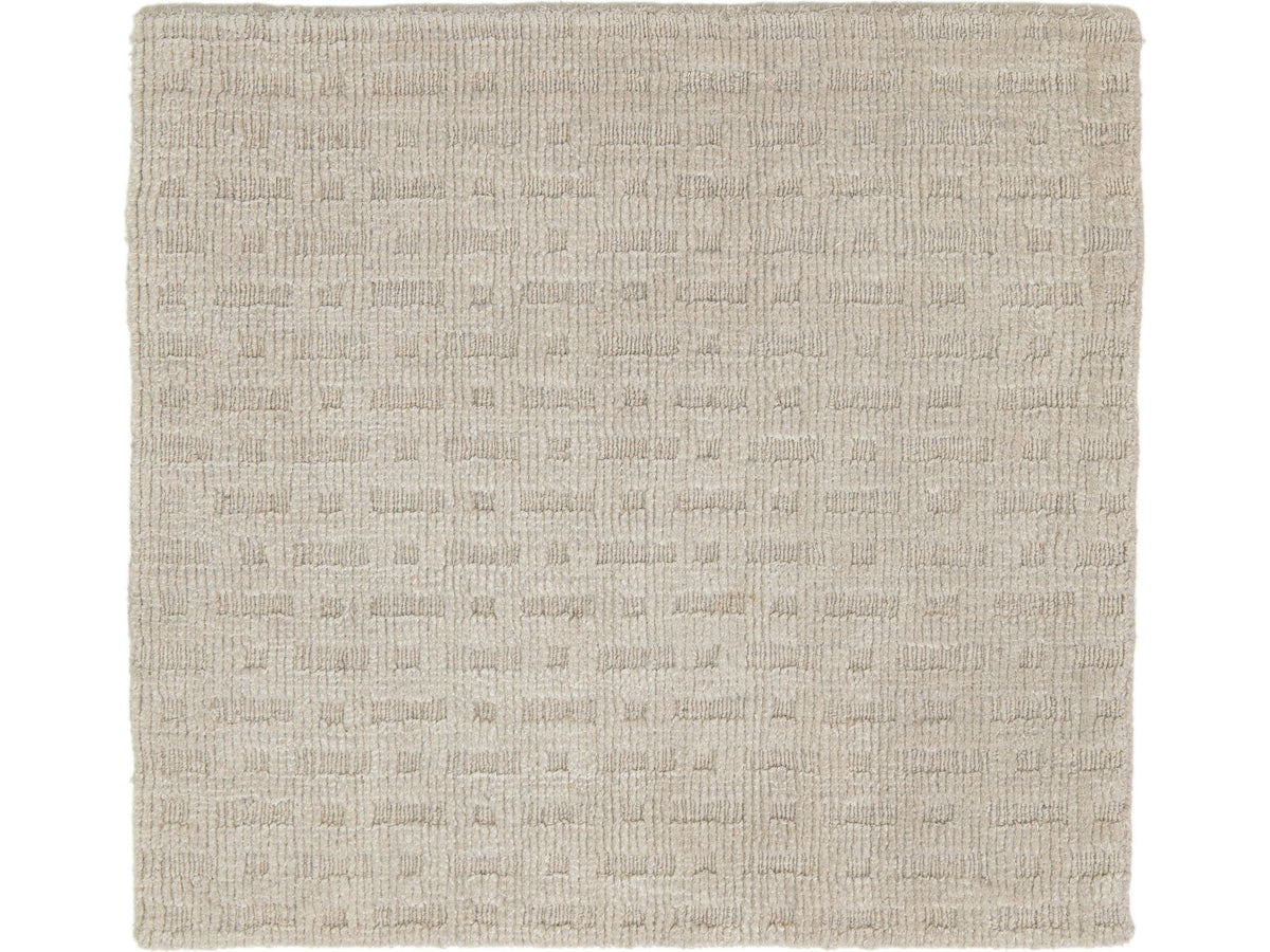 Modern Wool and Silk Custom Rug