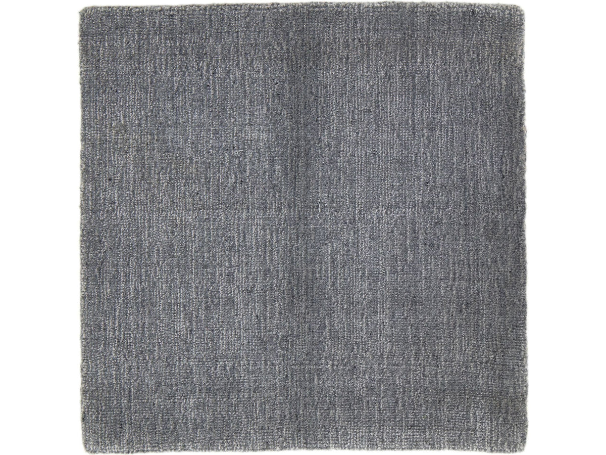 Modern New Zealand Wool and Silk Custom Rug