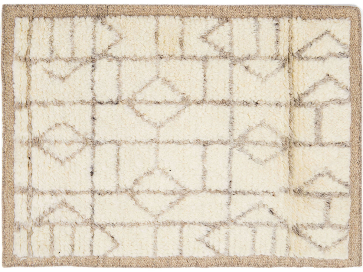 Modern Moroccan Wool Custom Rug