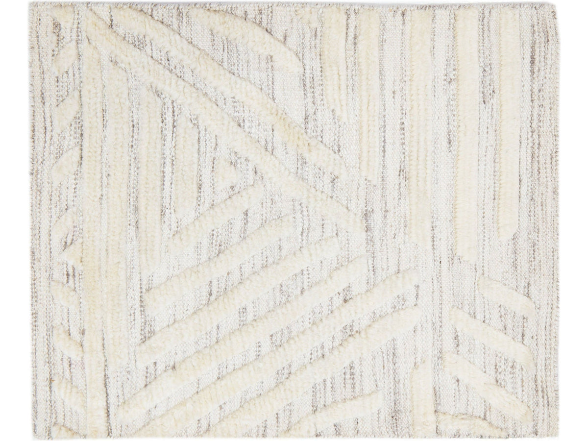 Modern Moroccan Wool Custom Rug