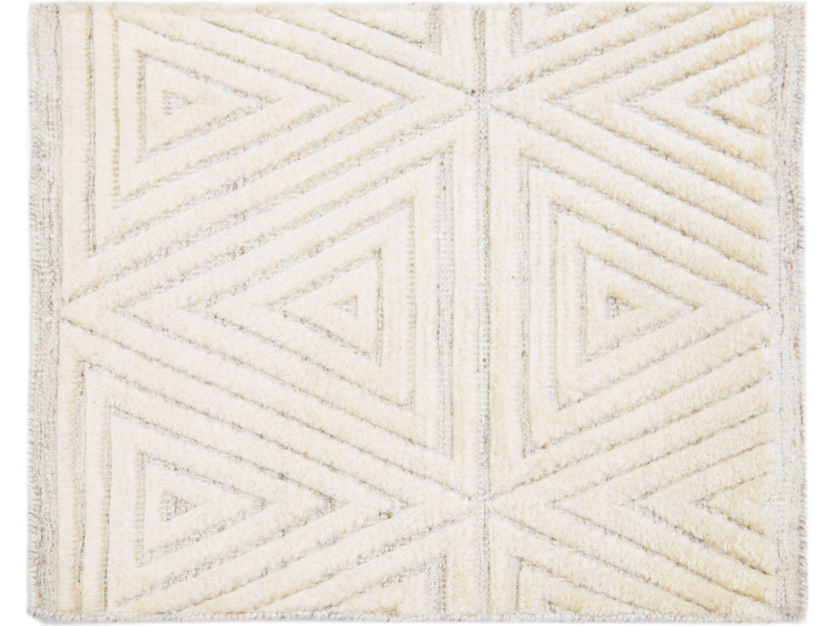 Modern Moroccan Wool Custom Rug