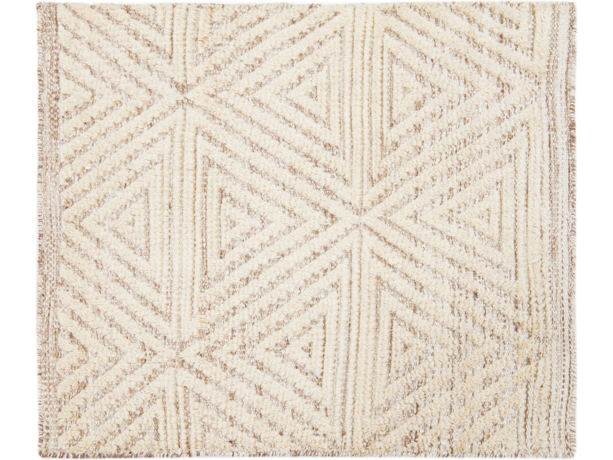 Modern Moroccan Wool Custom Rug