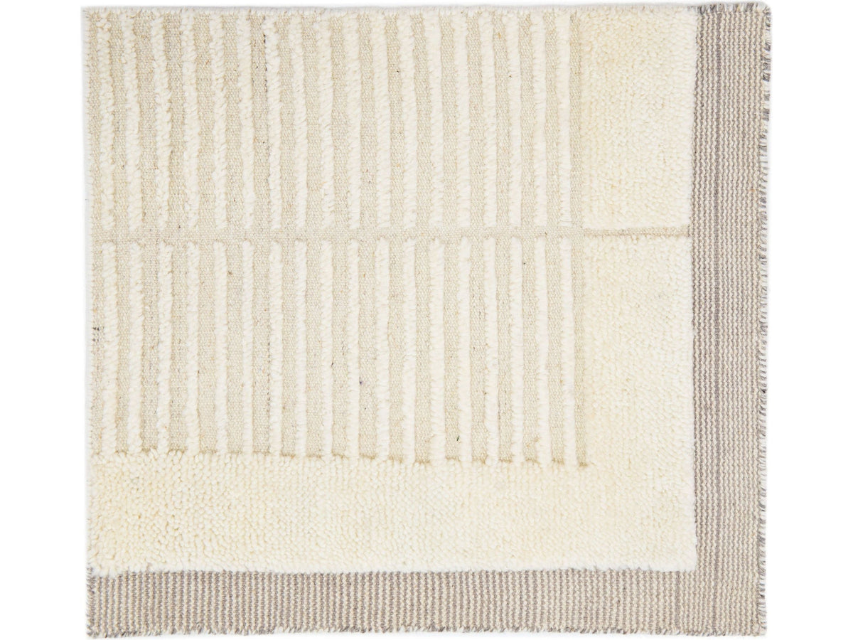 Modern Moroccan Wool Custom Rug