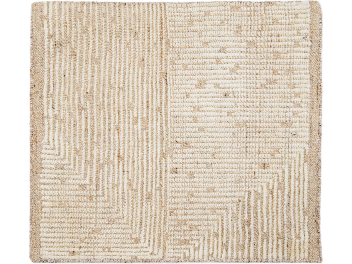 Modern Moroccan Wool Custom Rug