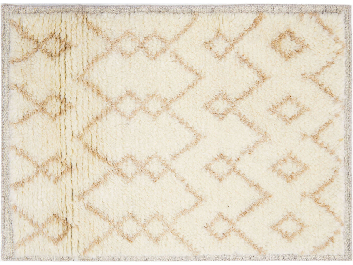 Modern Moroccan Wool Custom Rug