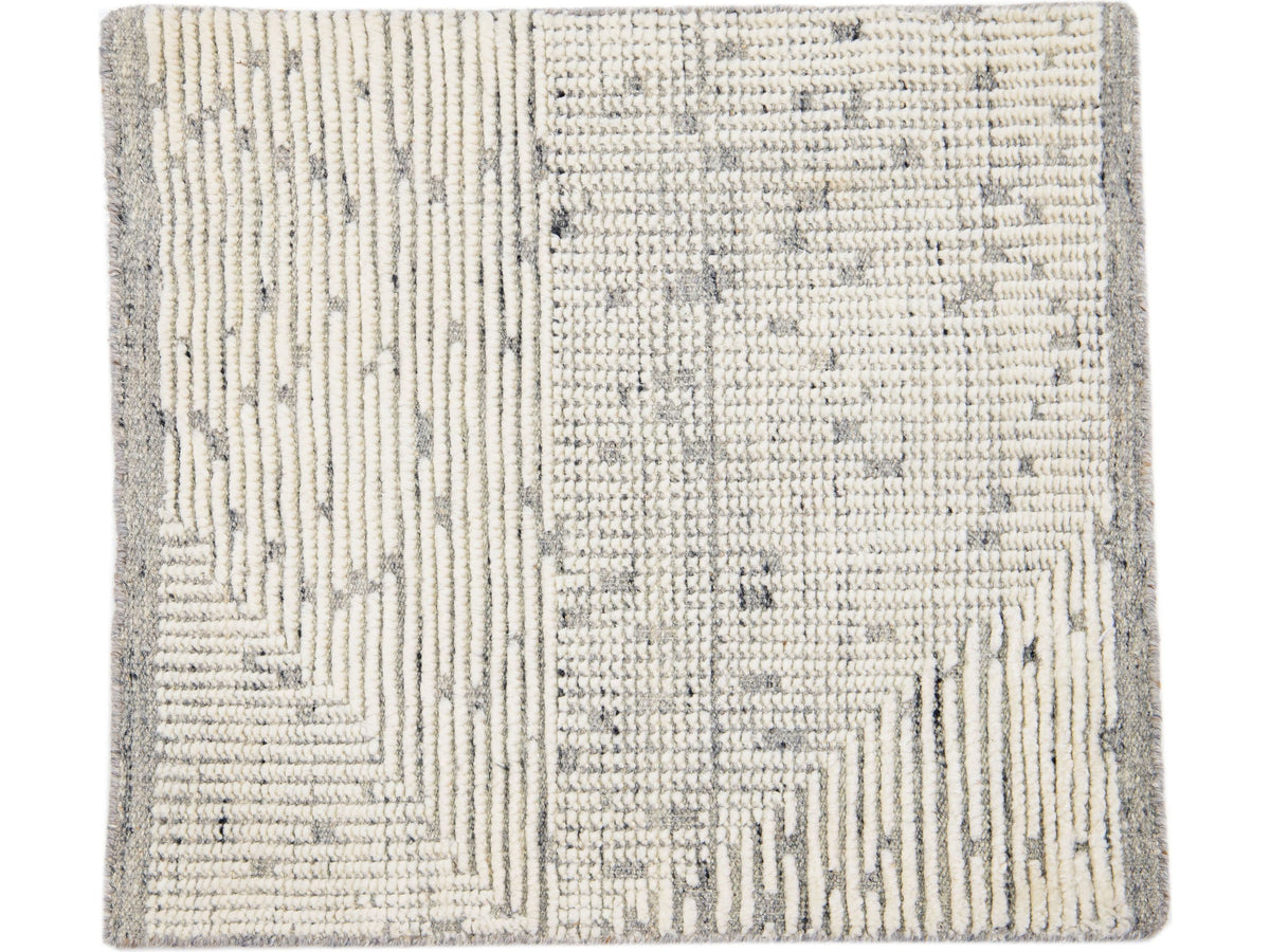 Modern Moroccan Wool Custom Rug