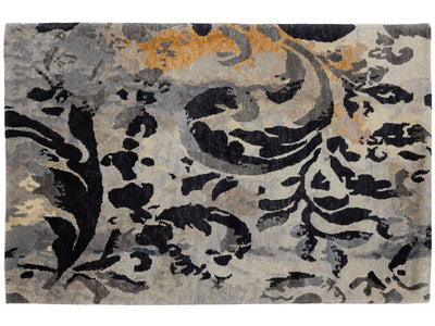 Modern Wool and Silk Custom Rug