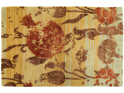 Modern Wool and Silk Custom Rug