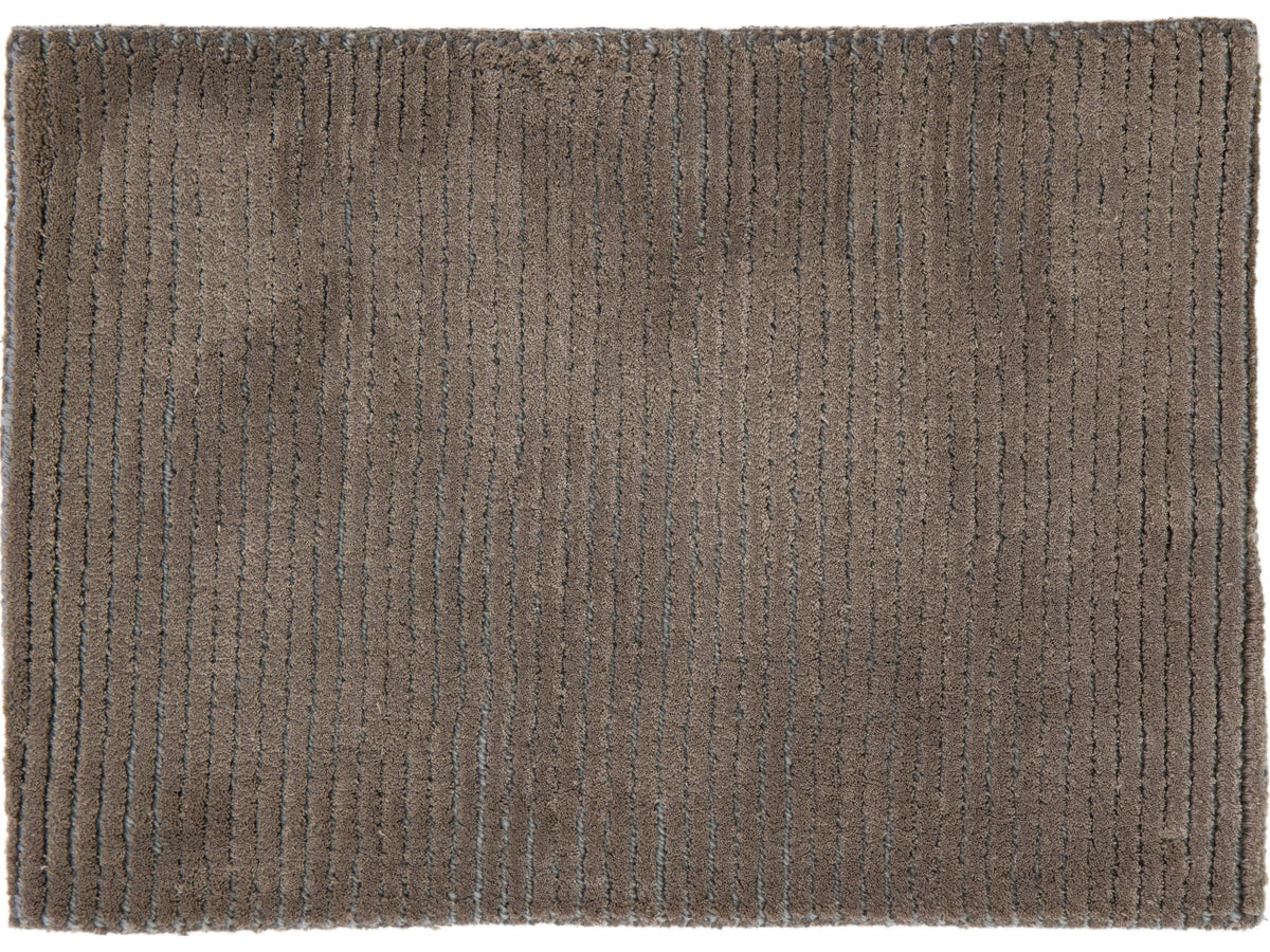 Modern Venice Beach Broadloom Wool and Polycotton Custom Rug