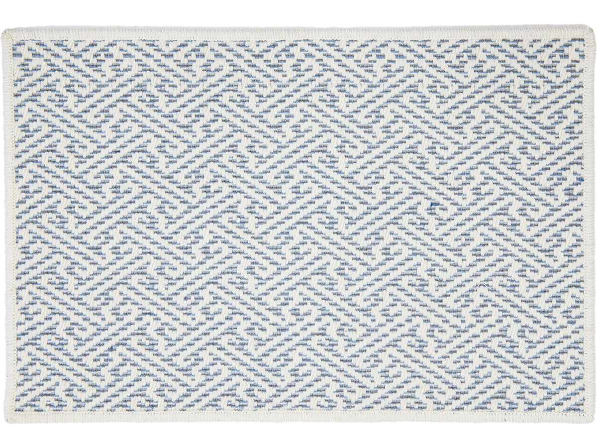 Modern Hamptons Basketweave Broadloom Wool Custom Rug