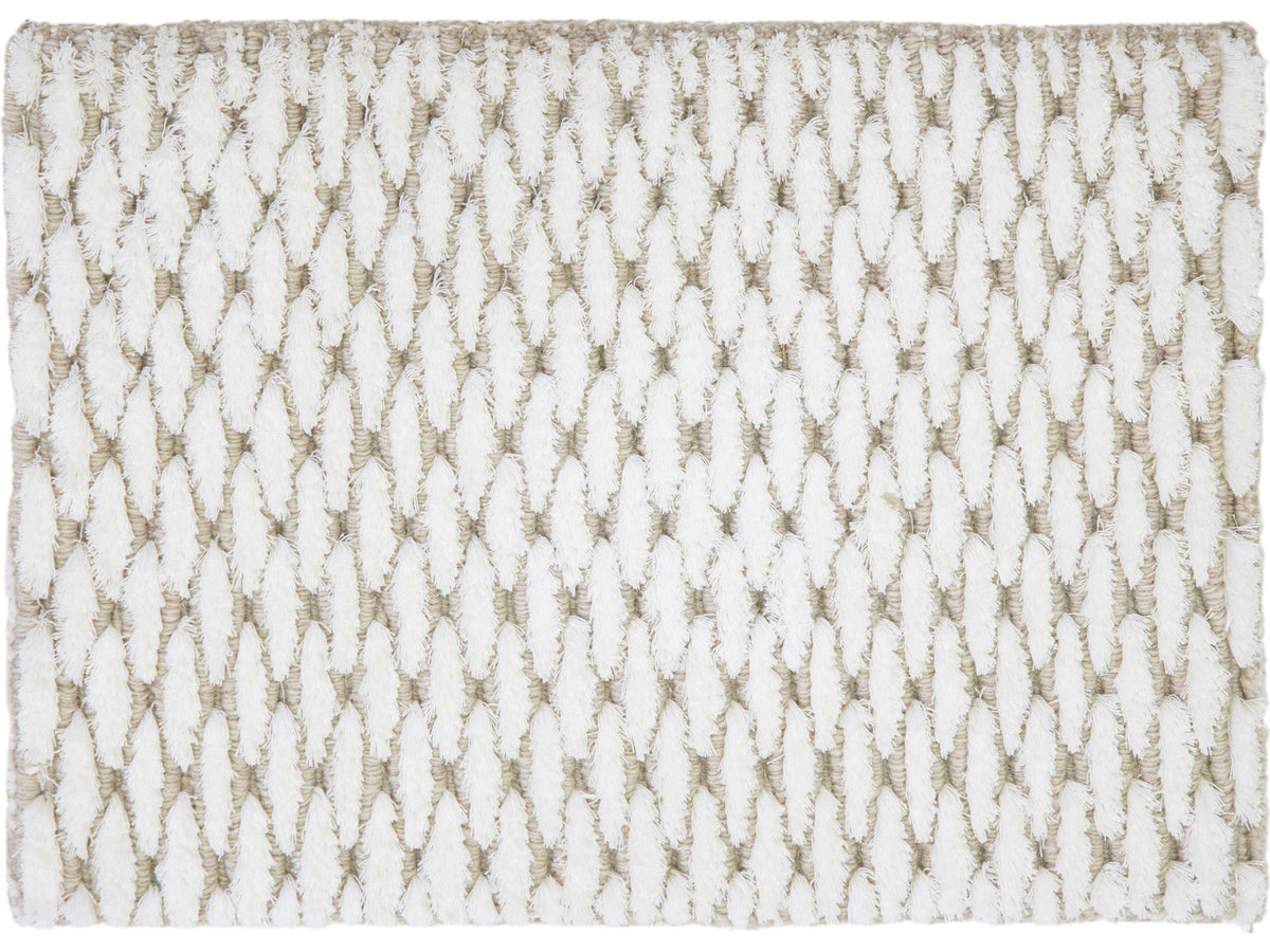Modern Santa Monica Broadloom Wool and Polyester Custom Rug
