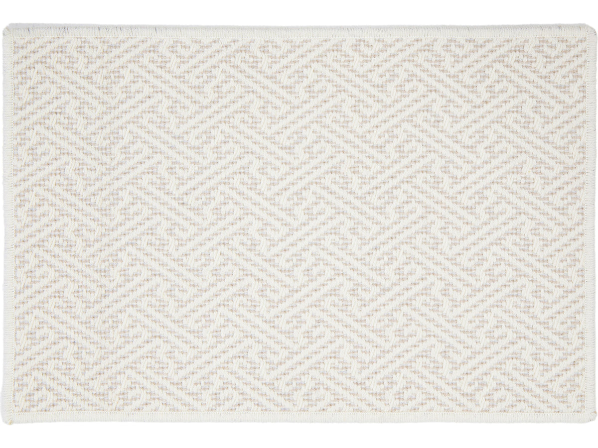 Modern Hamptons Basketweave Broadloom Wool Custom Rug