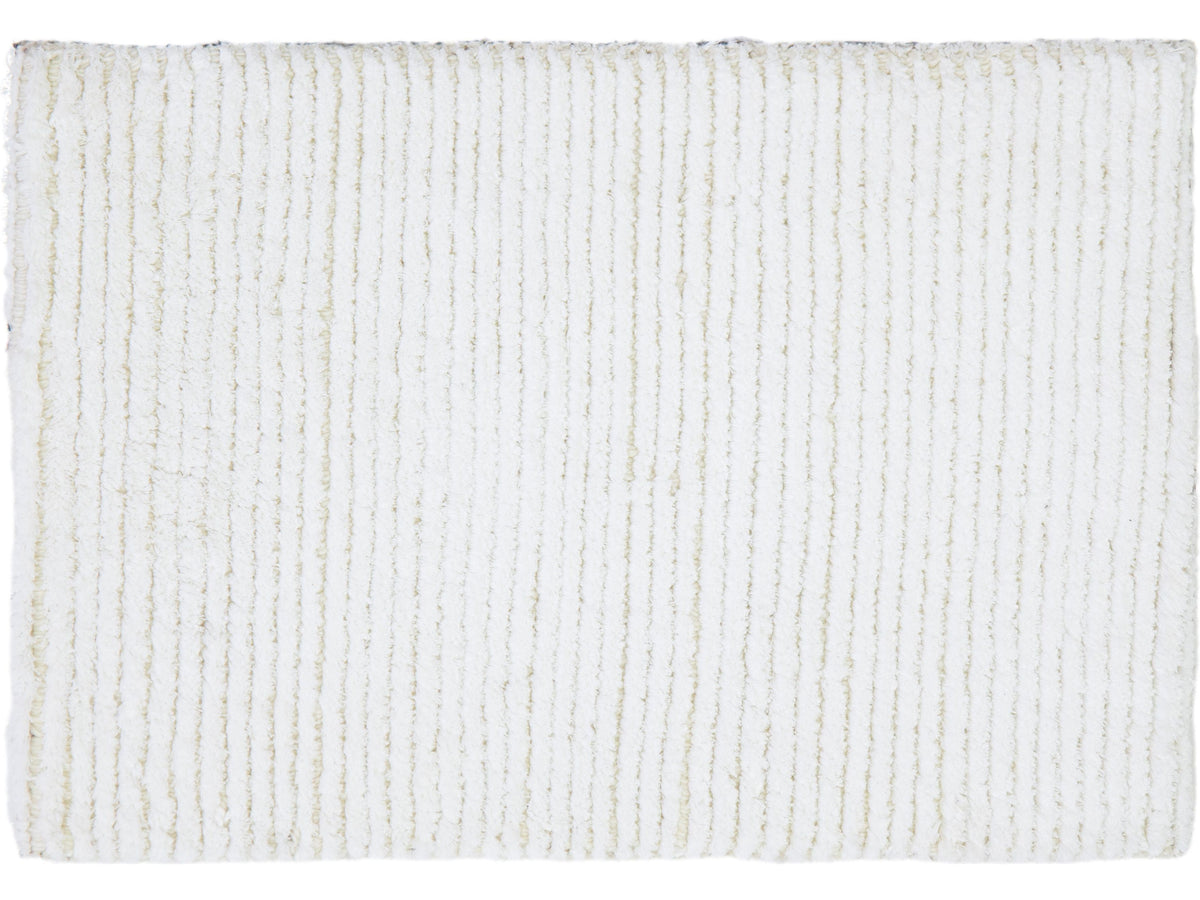 Modern Venice Beach Broadloom Wool and Polycotton Custom Rug