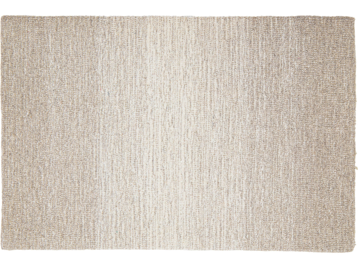 Modern Stria Broadloom Wool Custom Rug