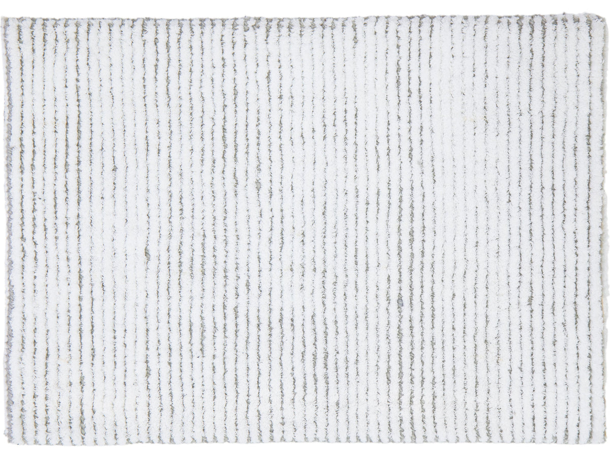 Modern Venice Beach Broadloom Wool and Polycotton Custom Rug