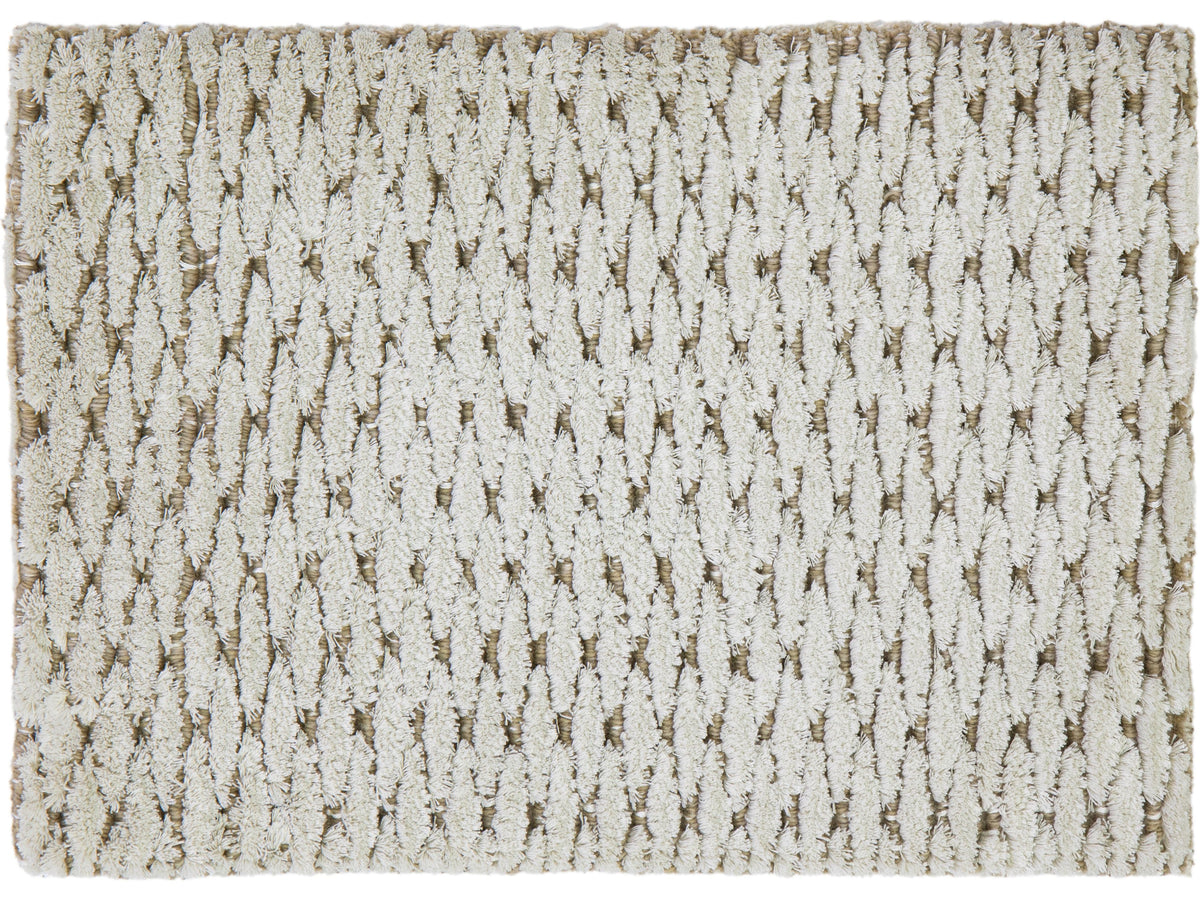 Modern Santa Monica Broadloom Wool and Polyester Custom Rug