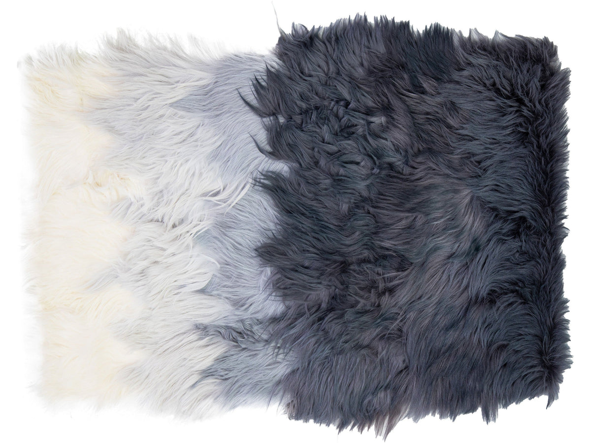 Modern Genuine Goat Leather Custom Rug