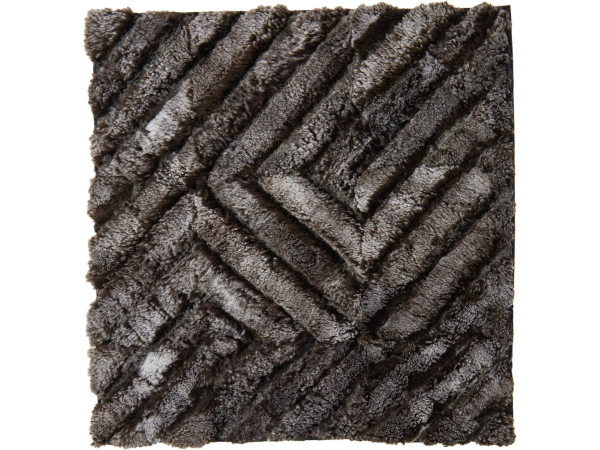 Modern Genuine Sheep Leather Custom Rug