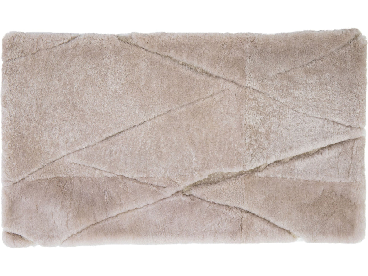 Modern Genuine Sheep Leather Custom Rug